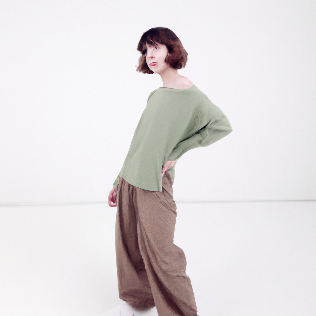 Moda generada estilo editorial minimalista con iluminación suave